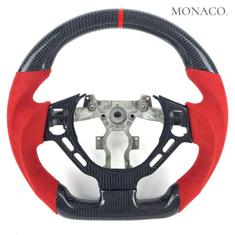 Custom carbon fiber steering wheel for Nissan GT-R R35-GT-R R32-R33-R34 (1989–2024): Red