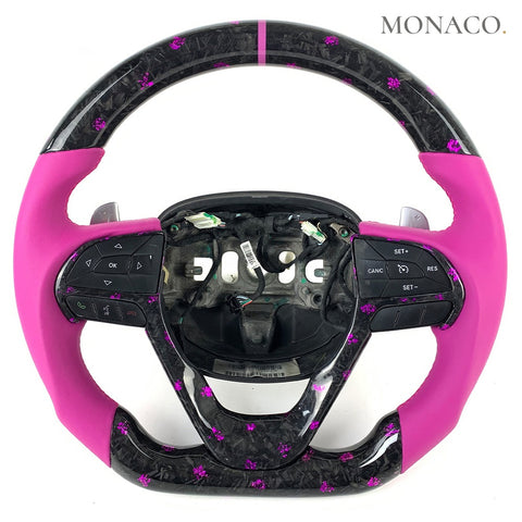 Custom carbon fiber steering wheel for Jeep Grand Cherokee (2013–2017): Forged Carbon