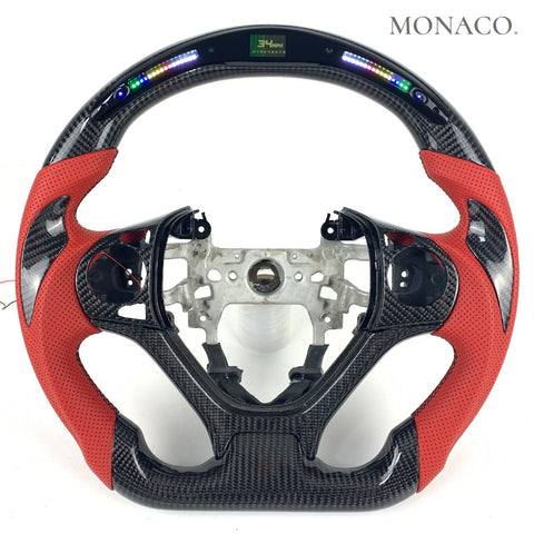 Custom carbon fiber steering wheel for Honda Civic (2012–2016): LED