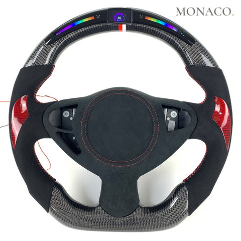 Custom carbon fiber steering wheel for Nissan 370Z (2009–2020): LED