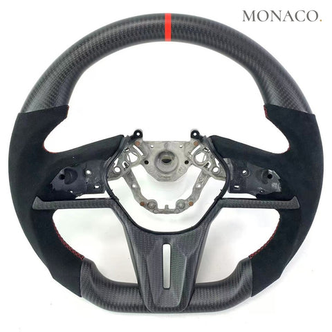 Custom carbon fiber steering wheel for Nissan 370Z-350Z-GT-R R35 (2003–2024): Black