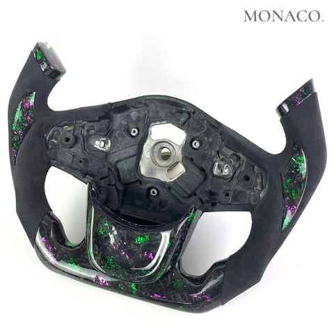 Custom carbon fiber steering wheel for Toyota Supra GR A90 A91 MK5 (2020–2025): Forged Carbon
