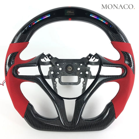 Custom carbon fiber steering wheel for Honda Civic (2006–2011): LED Display Screen