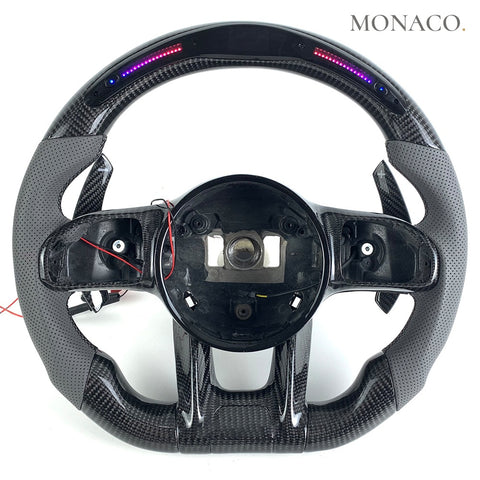 Custom carbon fiber steering wheel for Mercedes-Benz AMG W204-W203-W205-W211-W212-W218-W207, CLS (2007–2018): LED
