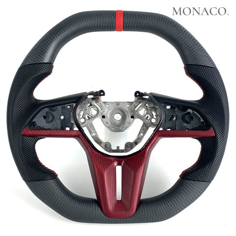 Custom carbon fiber steering wheel for Nissan 370Z-350Z-GT-R R35 (2003–2024): Matte Carbon Fiber