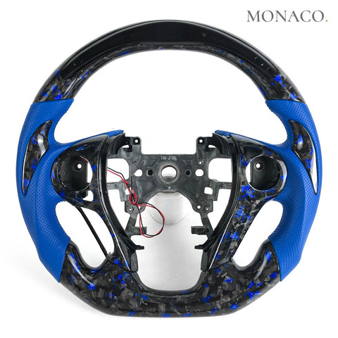 Custom carbon fiber steering wheel for Honda Odyssey-Accord (2011–2017): Blue