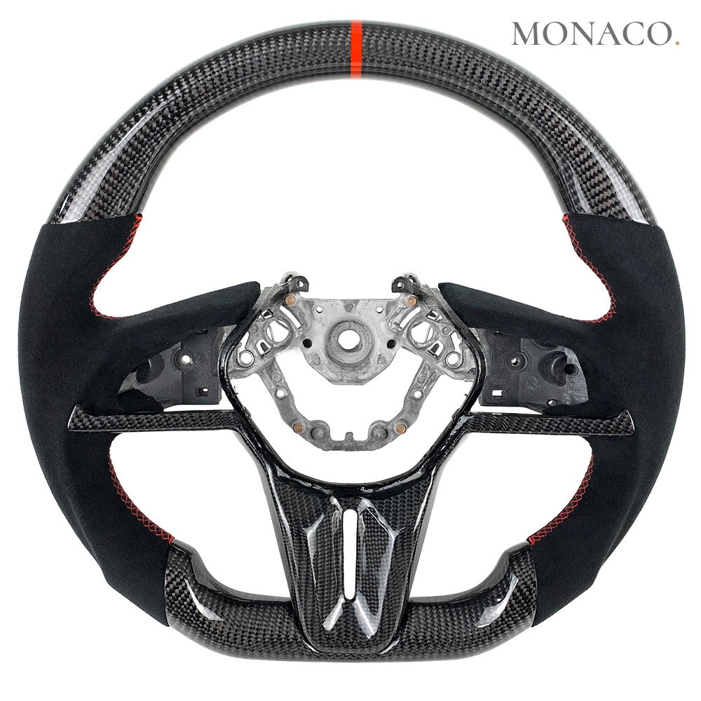 2017–2022 Nissan GT-R R35 Carbon Fiber Steering Wheel – Carbon Fiber & Perforated Leather