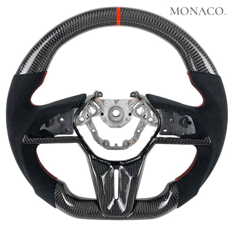 Custom carbon fiber steering wheel for Nissan GT-R R35 (2017–2022): Real Carbon Fiber