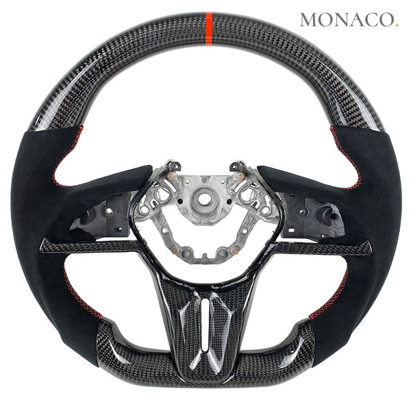 2017–2022 Nissan GT-R R35 Carbon Fiber Steering Wheel – Carbon Fiber & Perforated Leather