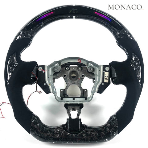 Custom carbon fiber steering wheel for Nissan 370Z-GT-R R35 (2009–2024): LED Display
