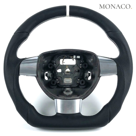 Custom carbon fiber steering wheel for Ford Focus ST RS (2013–2016): All Leather