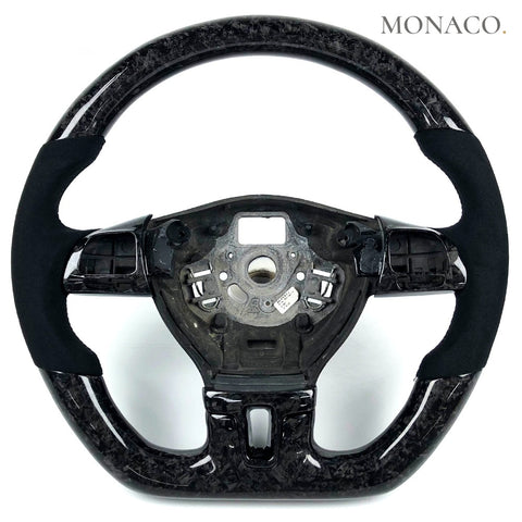 Custom carbon fiber steering wheel for Volkswagen Golf GTI Mk6 (2010–2015): Forged Carbon