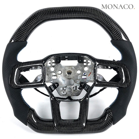 Custom carbon fiber steering wheel for Ford Mustang GT S650 (2024–2025): Carbon