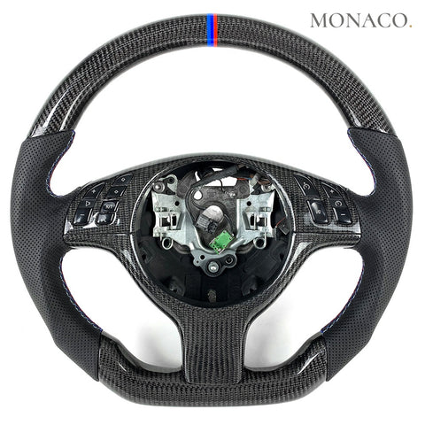 Custom carbon fiber steering wheel for BMW M3 E46 & CSL, 3 Series E46 (2001–2006): Dry Carbon