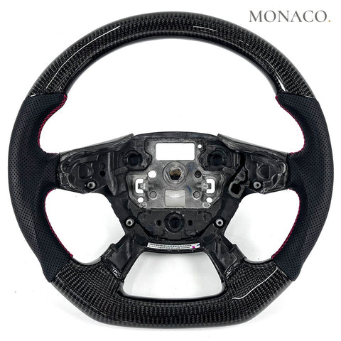 Custom carbon fiber steering wheel for Ford Focus ST RS Fiesta (2012–2018): Carbon