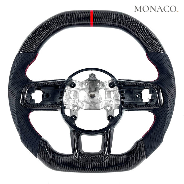 2018–2025 Jeep Wrangler JL Carbon Fiber Steering Wheel – Carbon Fiber & Leather