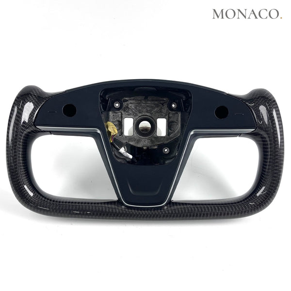2017–2023 Tesla Model 3 / Model Y Carbon Fiber Steering Wheel – Carbon Fiber Yoke