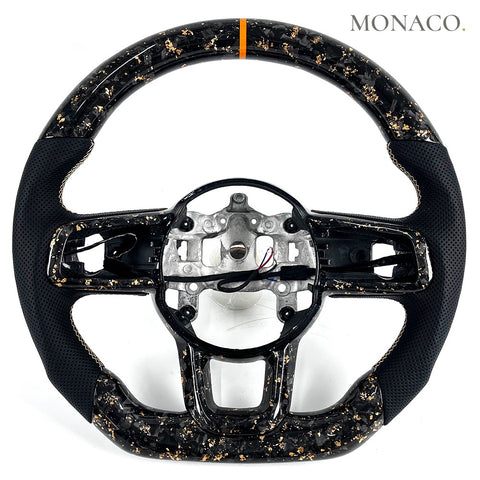 Custom carbon fiber steering wheel for Jeep Wrangler JK JL (2018–2024): Forged Carbon