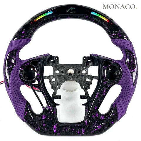 Custom carbon fiber steering wheel for Honda Odyssey-Accord (2011–2017): Purple
