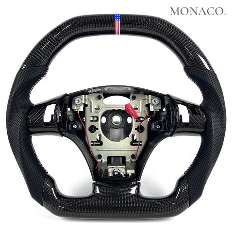 Custom carbon fiber steering wheel for Chevrolet Corvette C6 (2005–2013): Carbon