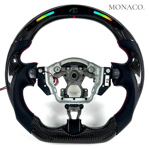 Custom carbon fiber steering wheel for Nissan 370Z-350Z-QX70-QX50-FX35-FX37-FX50 (2013–2016): LED