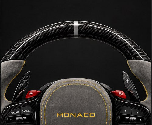 Steering wheel with no LED lighting