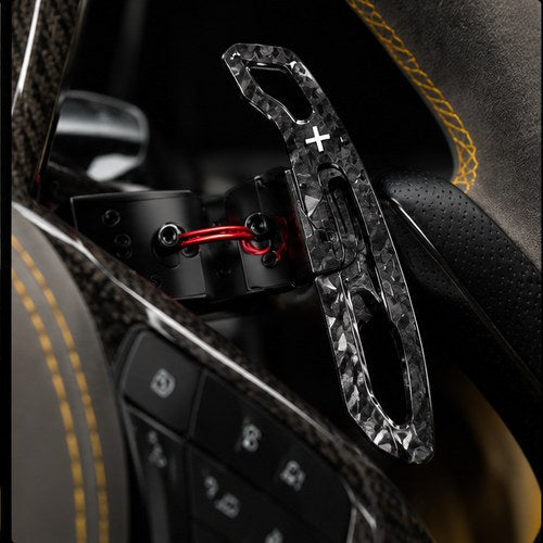 Forged carbon finish paddle shifter